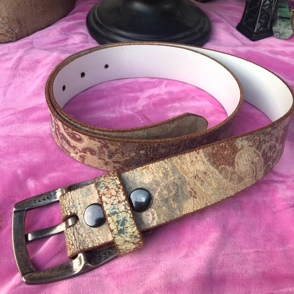 Vintage Keldon ln Distressed leather belt 36” BOHO Distressed - Picture 2 of 8